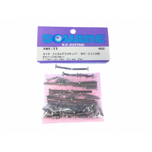 チタンヘックスビスセット タミヤWR-02CB用【SWR-56】