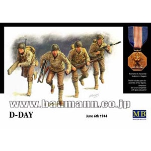 【再生産】1/35 米・歩兵4体・1944年D-DAY オハマビーチ【MB3520】