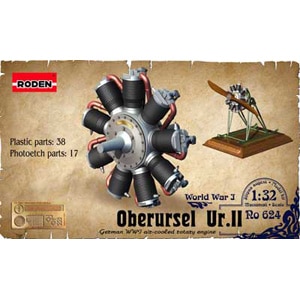 【再生産】1/32 独オーバーウルゼル Ur.II-110hp空冷エンジン・WW1ディスプレイ【032T624】