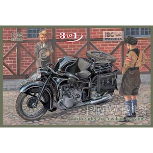 【再生産】1/35 独・BMW R12サイドカー民間型【PB35001】