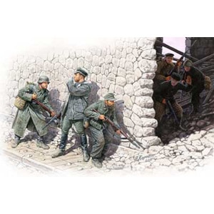 【再生産】1/35 独＆ソ連・斥候遭遇シーン・独兵3体+ソ連歩兵3体【MB3571】