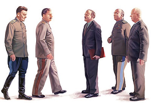 1/35 露・ソ連高級官僚5体ヨシフ・スターリン首相セット