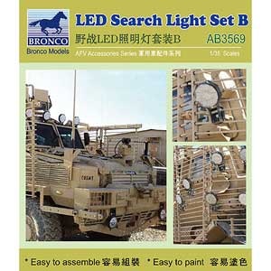 1/35 米車両用追加サーチライトBセット（2タイプ計28個入り・エッチング付き）【CBA3569】