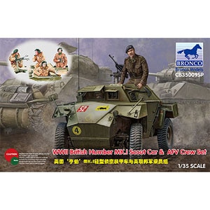 1/35 英 ハンバーMk.I偵察装甲車+クルー4体 【CB35909】【在庫処分】