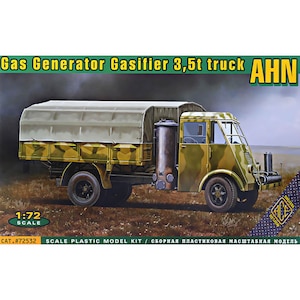 【再生産】1/72 独仏・ルノーAHN 5トントラック木炭燃料車【UA72532】