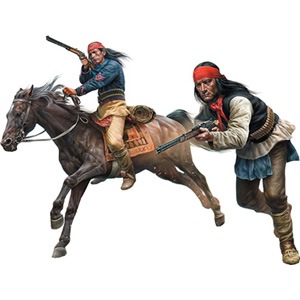 再生産】1/35 インディアン戦争・アパッチ攻撃・米先住民兵士2体