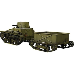 【再生産】1/72 日・九四式軽装甲車前期型牽引トレーラー2タイプ付 【PB72045】