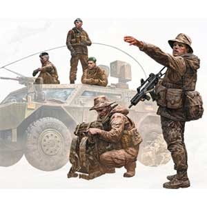 【再生産】1/35 現用ドイツ・治安維持部隊5体・車両搭乗中【MB35195】