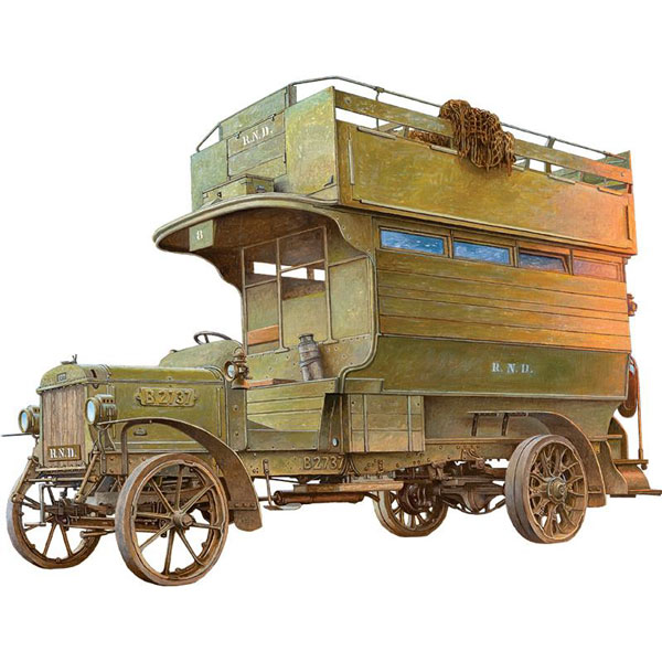 ダブルデッカー 再生産】1/72 英タイプBダブルデッカー乗合バス・WW-1【072T732