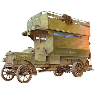 【再生産】1/72 英タイプBダブルデッカー乗合バス・WW-1【072T732】