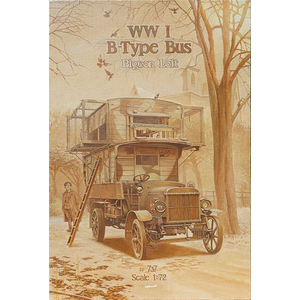1/72 英・タイプBダブルデッカー伝書鳩輸送車「ピジョンロフト」WW1【072T737】