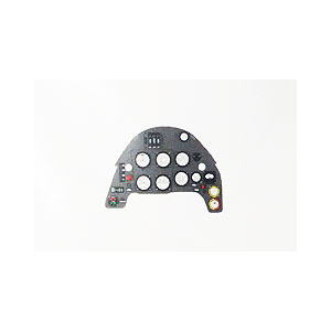 【再生産】1/48 メッサーシュミットBf109F・着色計器板・ズベズダ/ハセガワ【YMA4834】