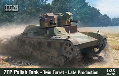 プラモデル　1/35 ポ・7TP双砲塔型戦車機銃搭載・初期型・インテリア付 [PB35071] Amazon | IBG 1/35 ポーランド軍 7TP 双砲塔型戦車 機銃搭載