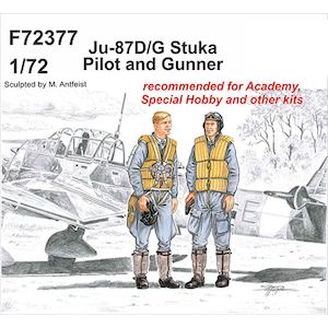 1/72 ユンカースJu87D/G用・パイロット＆銃手【CMF72377】