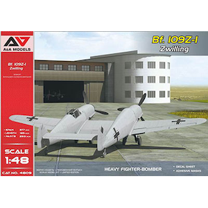 1/48 独・メッサーシュミットBf109Z-1ツバイリング重戦闘爆撃機(A&Amodelブランド)【MVA48009】