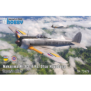 1/72 日・中島一式戦闘機二型甲/乙「隼」・満州国軍＆タイ軍【SH72479】