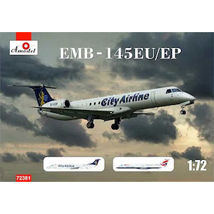 1/72 エンブラエルEMB-145EU/EPリージョナルジェット【AM72381】【在庫処分】