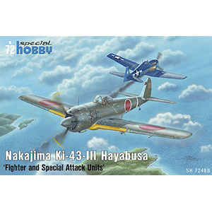 【再生産】1/72 日・中島一式戦闘機三型「隼」Ki-43-III【SH72488】