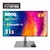 BenQ�b�x���L���[�b�N���G�C�^�[�t���f�B�X�v���C(31.5�^/IPS/4K UHD 3840�~2160/60Hz/5ms/HDR400/HDMI2.0/DP1.4/Thunderbolt 3/VESA/PIP�EPBP�Ή�/3�N�ԃZ���h�o�b�N�ۏ�)(�O���[)�bPD3225U-JP