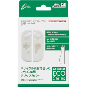 �T�C�o�[�K�W�F�b�g�b�ySwitch�z�G�R�V���[�Y TPU�O���b�v�J�o�[ �iSWITCH Joy-Con�p�j �z���C�g�bCY-NSTJGC-WH