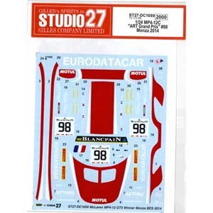 �X�^�W�I27�b1/24 MP4-12C�gART Grand Prix�h#98 Monza 2014�i�t�W�~�Ή��j�I���W�i���f�J�[���yDC1059�z�bST27.DC1059