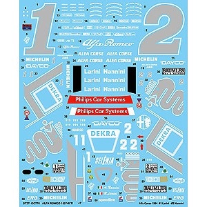 【再生産】1/24 155V6TI #1/#2 DTM 1994 デカール（タミヤ対応）【ST27-DC776】