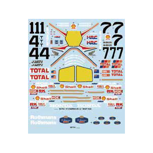 【再生産】1/12用デカール HONDA NSR500 WGP '86（タミヤ対応）【ST27-DC793】