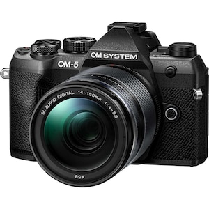 OM SYSTEM�b�~���[���X���J�����uOM SYSTEM OM-5 Mark II�v14-150mm II �����Y�L�b�g�i�u���b�N�j�bOM-5MK2_14-150KITBLK