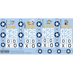�L�b�c���[���h�f�J�[���b1/144 �ė��R B-24 ���x���[�^�[�f�J�[���Z�b�g2�yKW144012�z�bPZ KW144012 B-24 ���ڰ�� �޶��