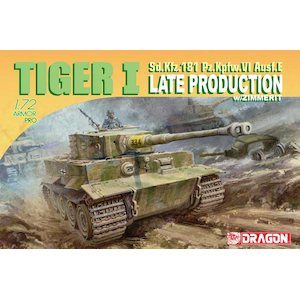 1/72 WW.II ドイツティーガーI後期生産型 ツィメリットコーティング付【DR7203】【在庫処分】