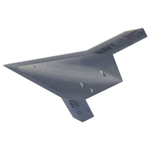 1/72 アメリカ海軍 無人爆撃機 X-47B飛行状態（スタンド付属）【AC-18】【在庫処分】