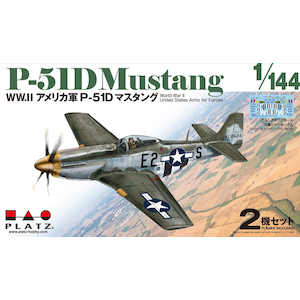【再生産】1/144 WW.II アメリカ軍 P-51D マスタング (2機セット)【PDR-1】