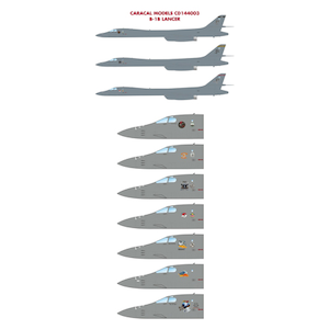 【再生産】1/144 アメリカ空軍 B-1B ランサー デカール【CD144003】