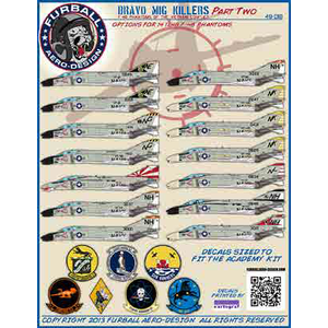 1/48 アメリカ海軍 F-4Bファントム ブラボー・ミグキラー パート2【FAD48-018】