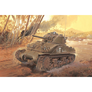 1/35 WW.II アメリカ軍 M4シャーマン "コンポジット車体" 太平洋戦線 マジックトラック付属【DR6740D】【在庫処分】