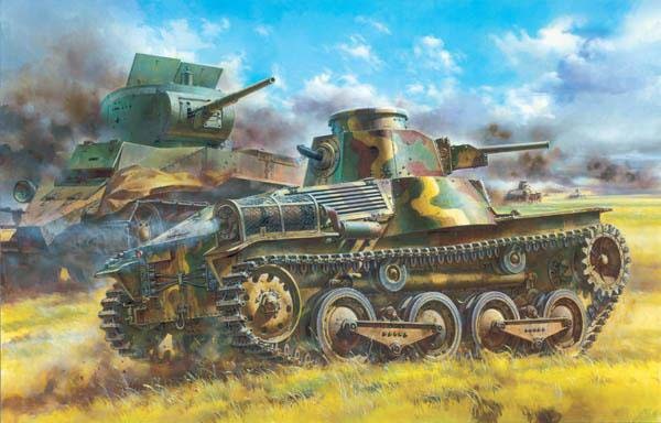 1/35 WW.II 日本帝国陸軍 九五式軽戦車 ハ号 北満型【DR6777