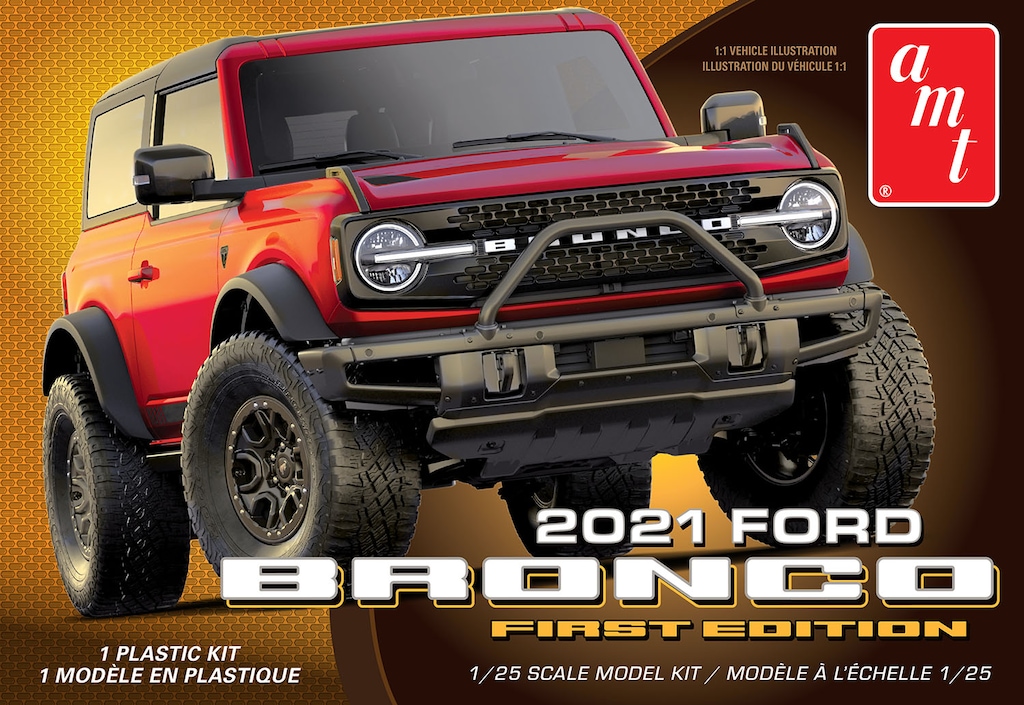 Amazon.com: Skill 2 Model Kit 2021 Bronco First Edition 1/25