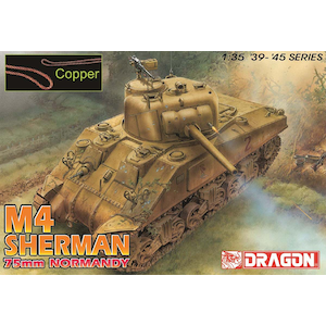 1/35 WW.II アメリカ軍 M4シャーマン中戦車 75mm砲搭載型 ノルマンディー上陸作戦 マジックトラック/アルミ砲身/銅製ワイヤー/3Dプリント ヘッドライトガード＆ホーンガード付属 豪華仕様【DR6511SP】