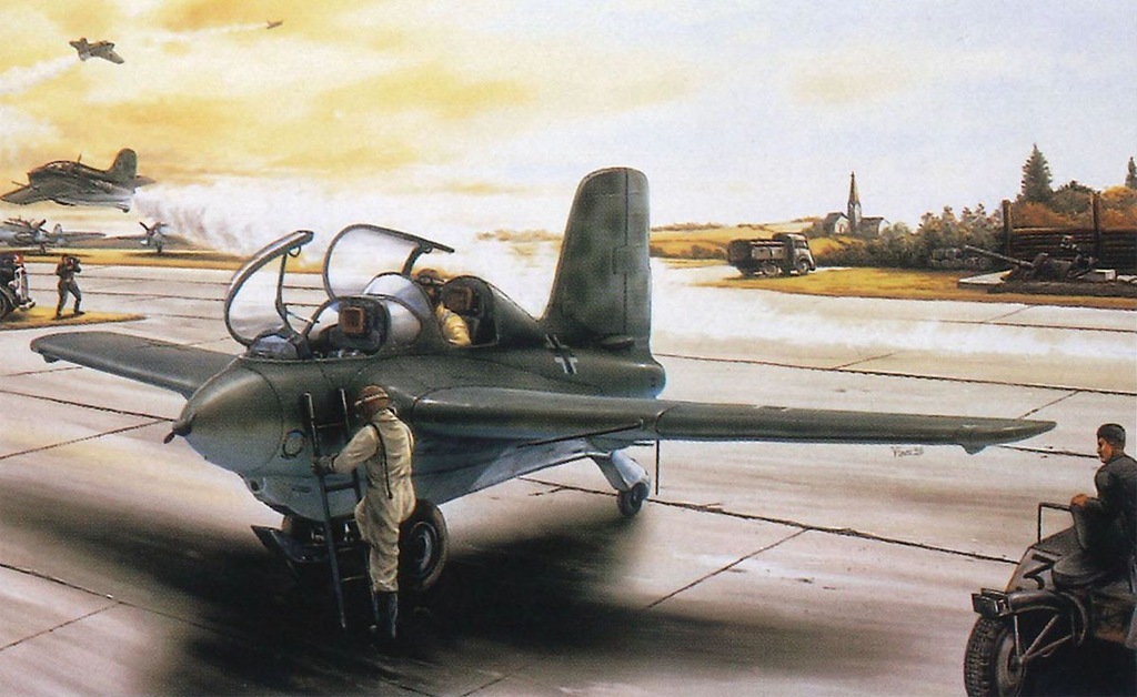 1/48 WW.II ドイツ軍 メッサーシュミット Me163S-1 ハビヒト 複座練習