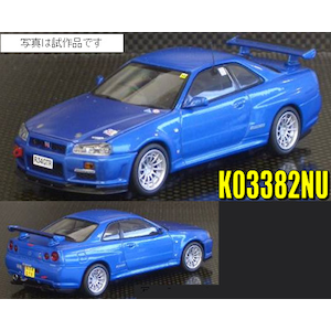 1/43 ニッサン スカイライン GT-R (BNR34) ニュルブルリンク テストカー ブルーメタリック【K03382NU】