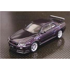 1/43 ﾆｯｻﾝ ｽｶｲﾗｲﾝ GT-R BNR34 V-SPEC ﾐｯﾄﾞﾅｲﾄﾊﾟｰﾌﾟﾙ【K03382MP】<br>【在庫処分】