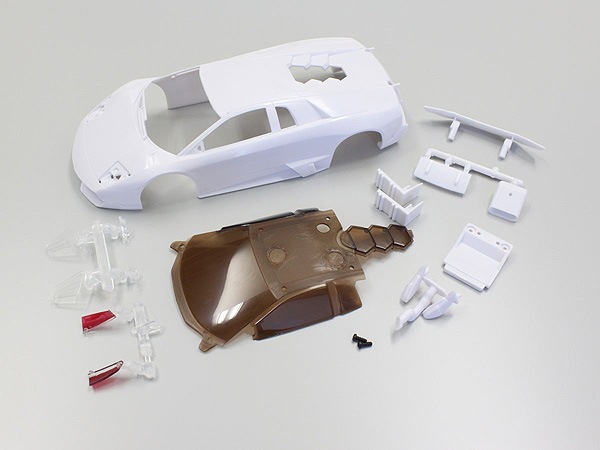 京商ミニッツ ランボルギーニ ムルシェラゴLP670-4SV 白黒2ボディセット ミニッツ用ホワイトボディセット ランボルギーニ ムルシエラゴ