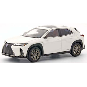 1/43 レクサス UX250h "F SPORT" (ホワイトノーヴァガラスフレーク)【KS03696W】