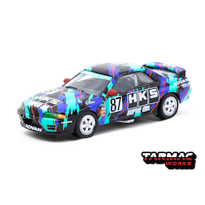 1/64 Nissan Skyline GT-R R32 HKS With metal oil can【T64K-001-HKS】
