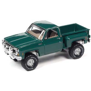 1/64 1980 シェビー カスタム デラックス 10 サイド ステップ グリーン【AW64282B3G】