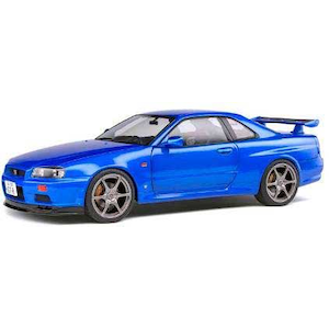 �\���h�b1/18 ���Y �X�J�C���C�� R34 GT-R (�u���[)�yS1804301�z�b���� S1804301 Ư�ݽ��ײ� R34 GT-R ��ٰ