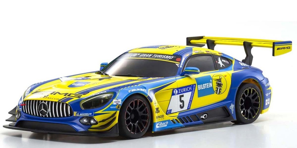 ASC MR03W-MM Mercedes-AMG GT3 Blue/Yellow MZP247BLY - KYOSHO RC