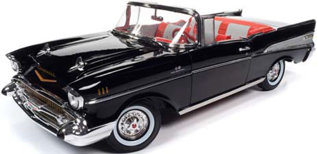 ミニカー　1/18 ジェームズ・ボンド 1957 シェビー ベル エアー コンバーチブル(オニキスブラック) 「007 ドクター・ノオ」 [AWSS134] 1/18 ジェームズ・ボンド 1957 シェビー ベル エアー