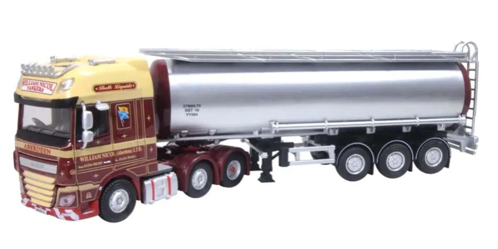ミニカー　1/76 DAF XF ユーロ 6 タンクローリー William Nicol [OX76DXF006] 1/76 DAF XF ユーロ 6 タンクローリー William Nicol