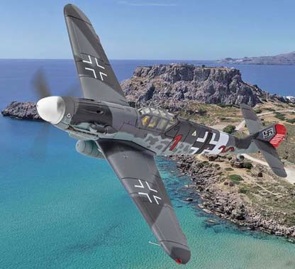 ミニカー　1/72 メッサーシュミット Bf 109G-2 (Trop) Red 1 Hpt. ヴェルナー・シュロアー 8./JG27 ギリシャ ロドス島 1943 [CGAA27111] メッサーシュミット Bf109G-2 (Trop) `Red 1` Hpt. ヴェルナー